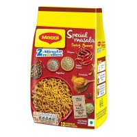 Maggi 2-Minute Vegetarian Special Masala Instant Noodles, Pack of 12