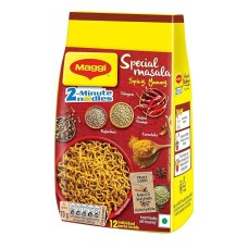 Maggi 2-Minute Vegetarian Special Masala Instant Noodles, Pack of 12